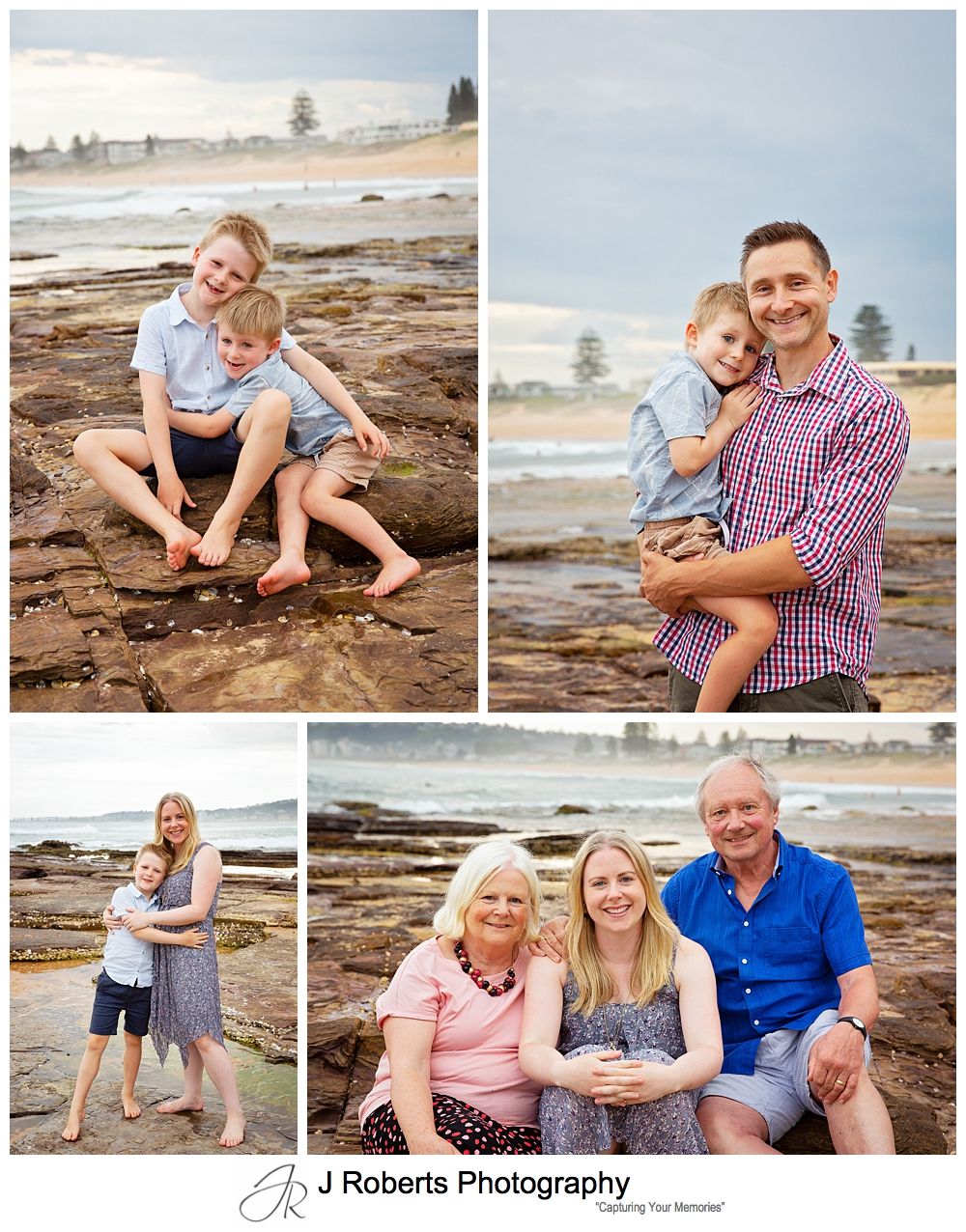 Sydney Northern Beaches Photography of Extended Family at North Narrabeen Rockpool